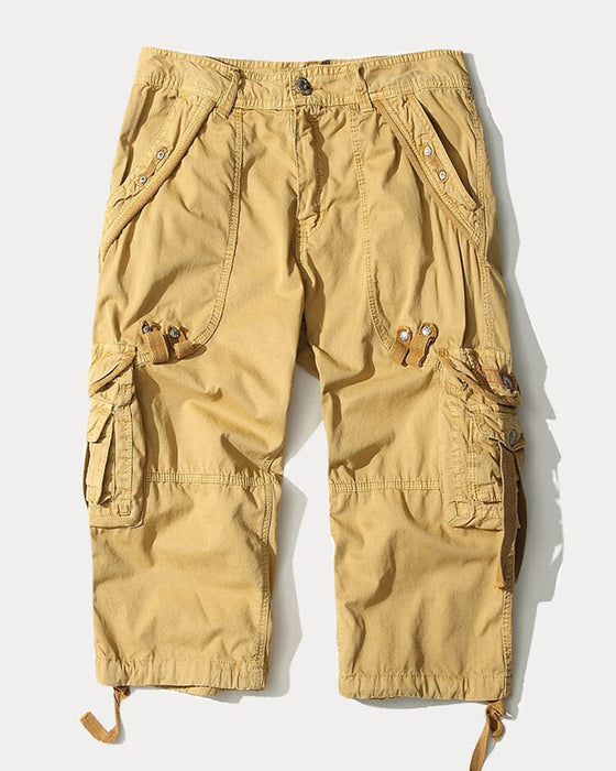 Byxor Fickor Många Casual Cargo