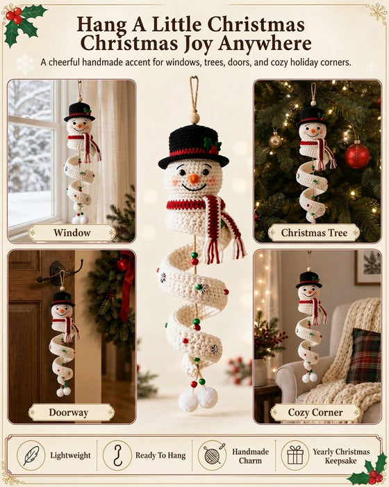 ☃️ DIY Kit Snögubbe I Spiral Virkning