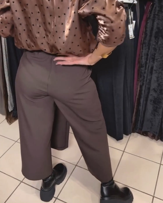 Kjolbyxor Stilfull Dragkedjesdesign Avslappnad