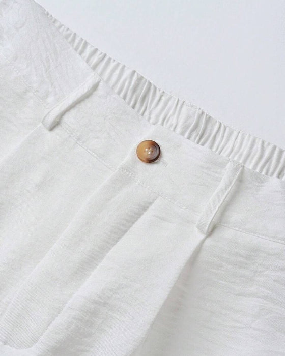 Herr Shorts Avslappnad Enfärgad