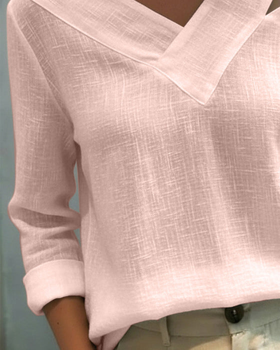 Topp Stilfull V-Ringning Axelfri