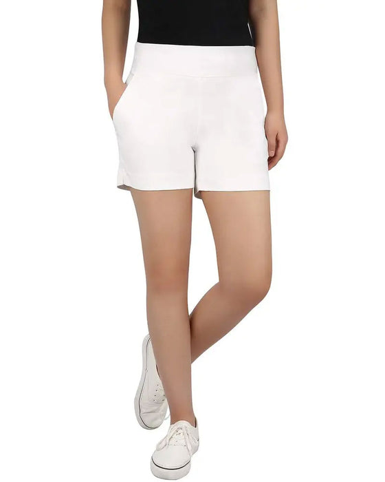 Enfärgade Shorts Mellanmidja