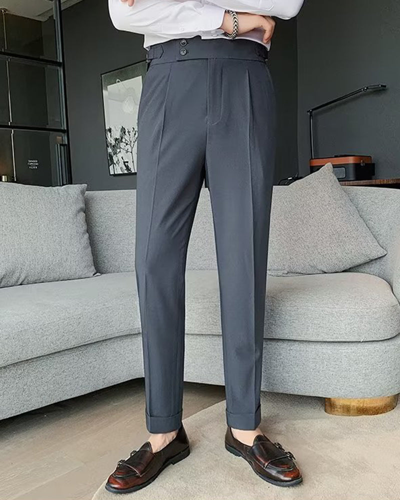 Herr Byxa Ficka Enfärgad Casual Klänning