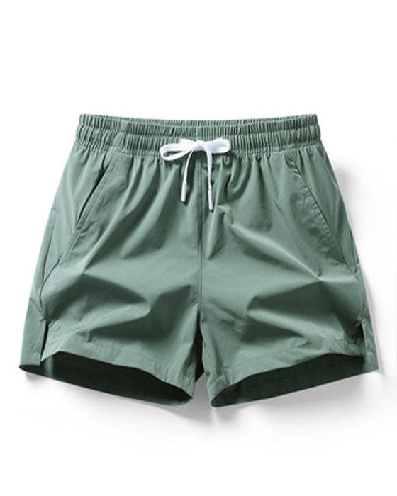Herrar Avslappnade Snabbtorkande Shorts med Fickor