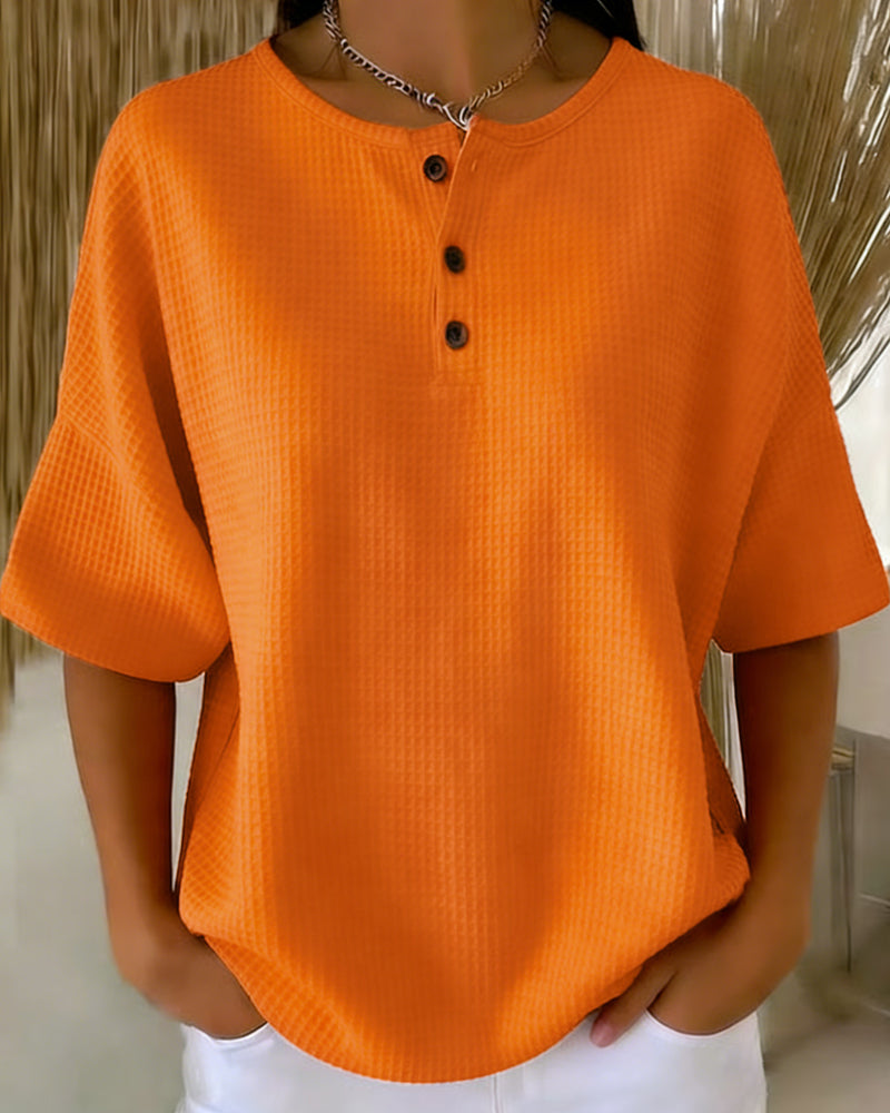 Topp Våffla Lössittande Avslappnad