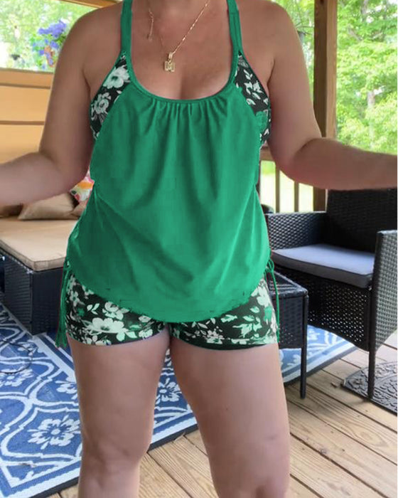 Badkläder Tryckt Hängslen Boxer