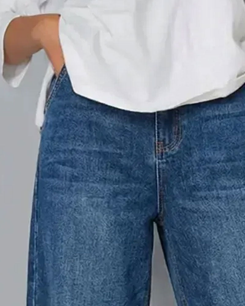 Byxor Denim Lappverk Casual