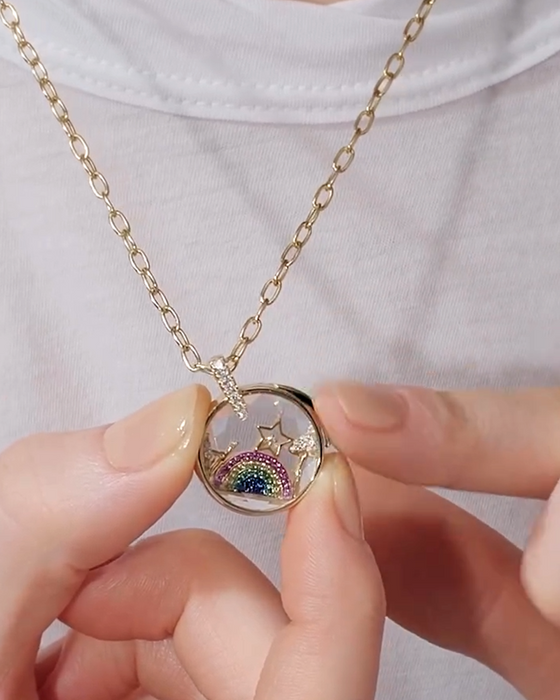 Pendant Och Halsband Personligt Anpassat Fotolåda