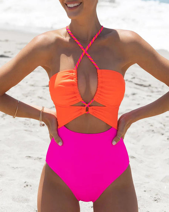 En-Delad Korsbindning Ett-Delad Kontrasterande