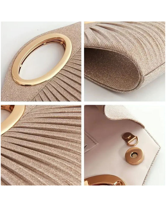 Kvinnors Eleganta Glitter Kvällskoppling Väska