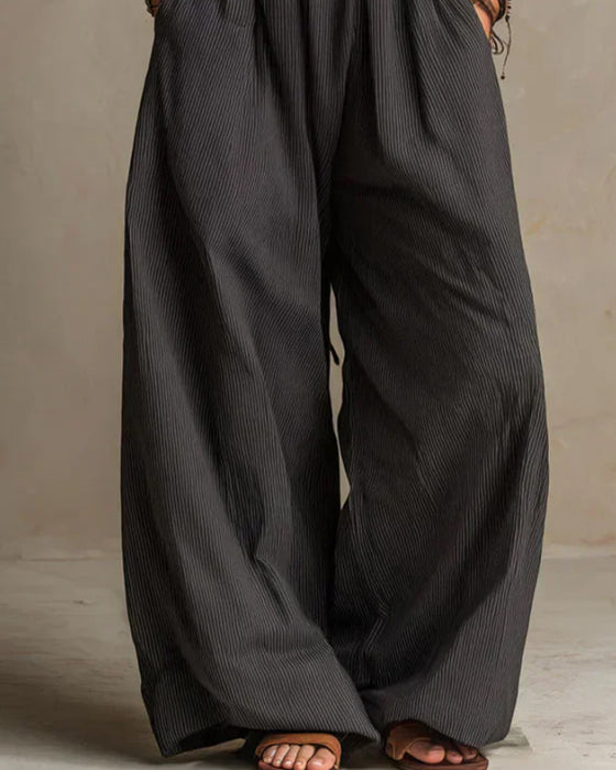 Jumpsuit Halter Kors Ärmlös Rand