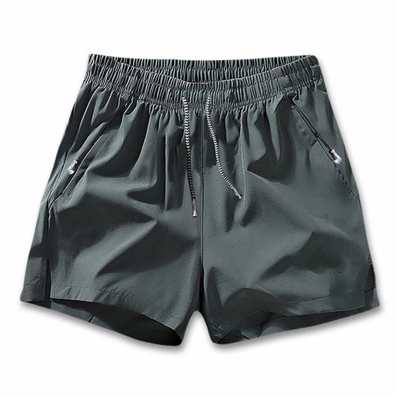 Shorts Herr Enkel Enfärgad Dragsko Ficka