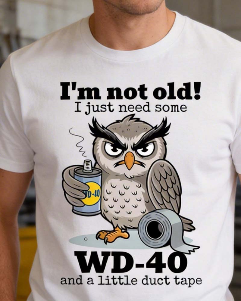 T-Shirt Uggla Rolig Enfärgad Avslappnad