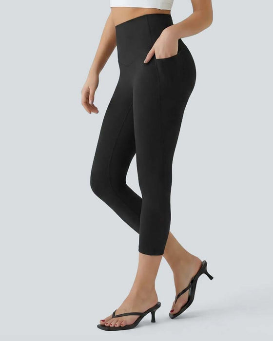 Leggings Hög Midja Sju-Åttondel Formande Yoga