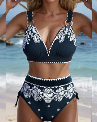 Bikini Tryckt Retro
