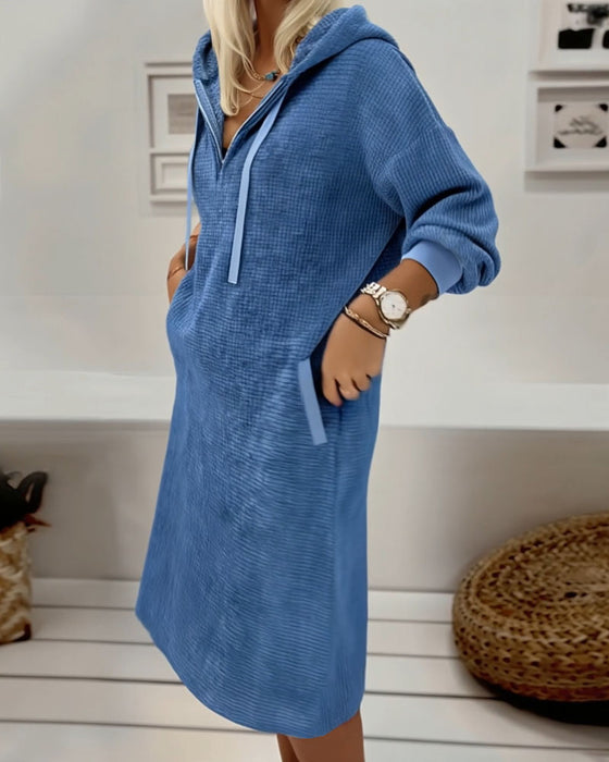 Klänning Ståkrage Långärmad Sammet