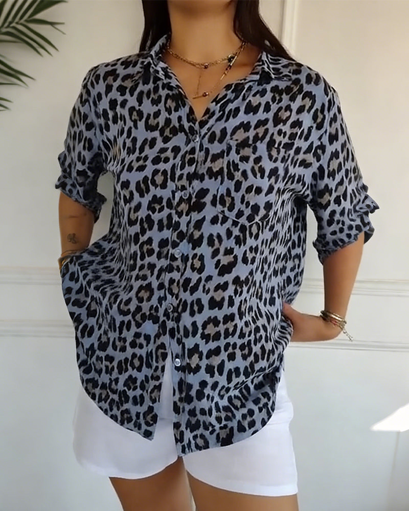 Blusar Leopardmönstrade Mode