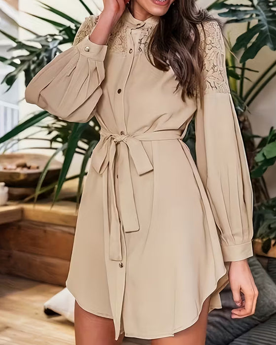 Klänning Spetslappt Modell