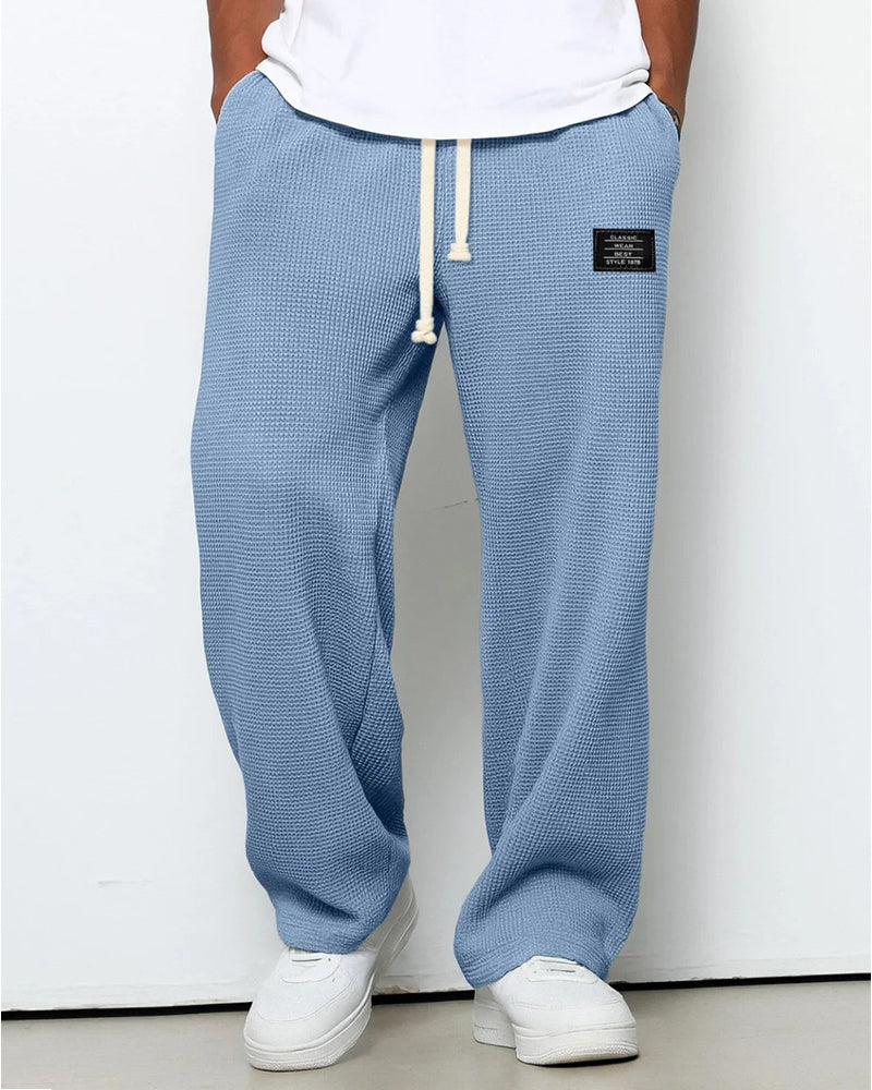 Breda Bekväma Herrbyxor Med Justerbar Midja