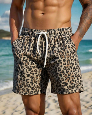 Herr Shorts Leopardprint Strand