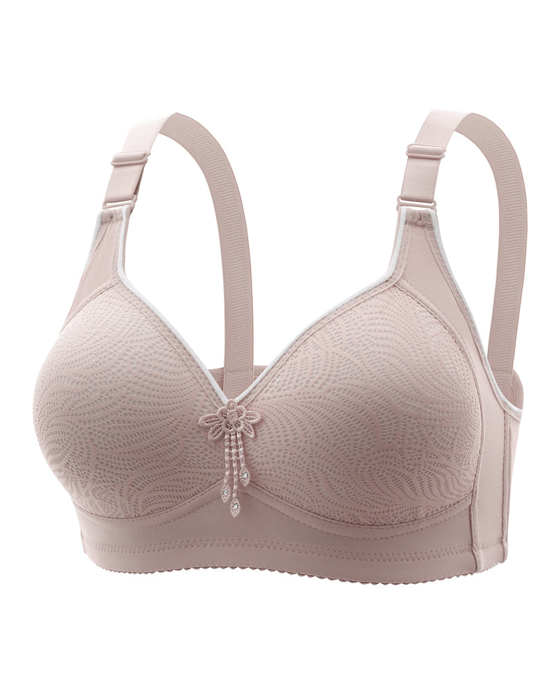 Sexig Blommig Bygel­Fri Bh