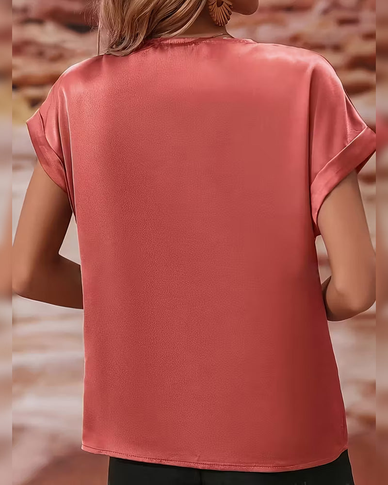 Blus Kapuzenhals Flytande