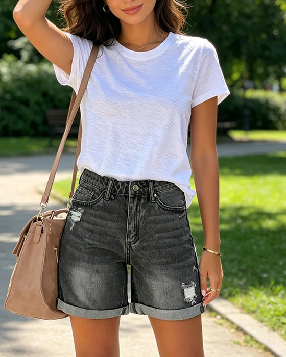 Shorts Distressed Rivna Jeans