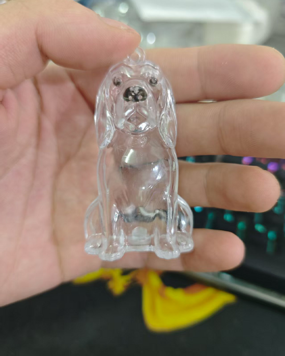 Hundhårs Minnessak Nyckelring Minneskapsel Hängsmycke