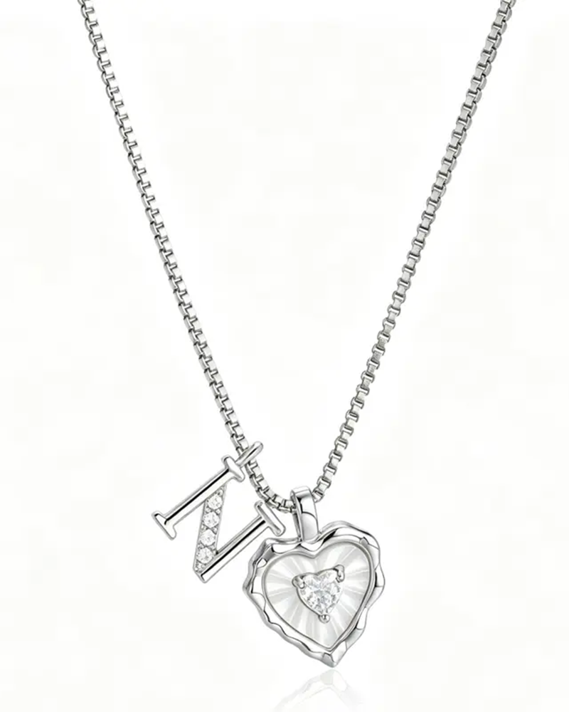 A–Z Mikropave Bokstavspendel Halsband