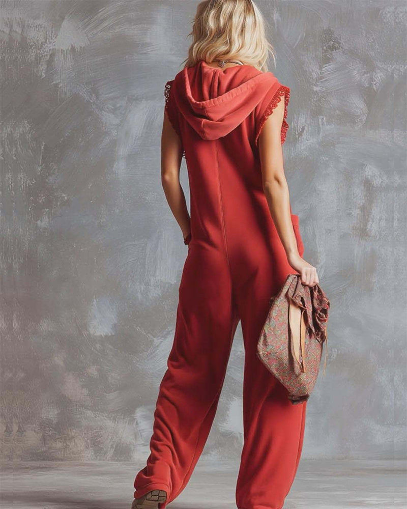 Hoppdress Med Huva Ärmlös