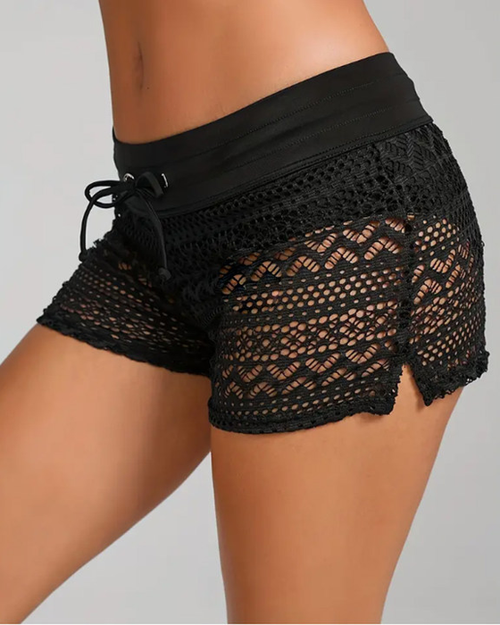 Badkläder Underdel Sexig Spets Enfärgade