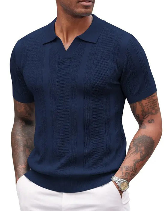 T-Shirt Polo Krage Herr Kort Ärm