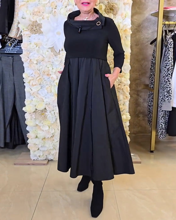 Klänning Modig Street Enfärgad A-linje