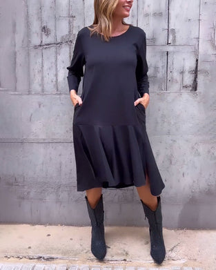 Lös Klänning Med Fickor