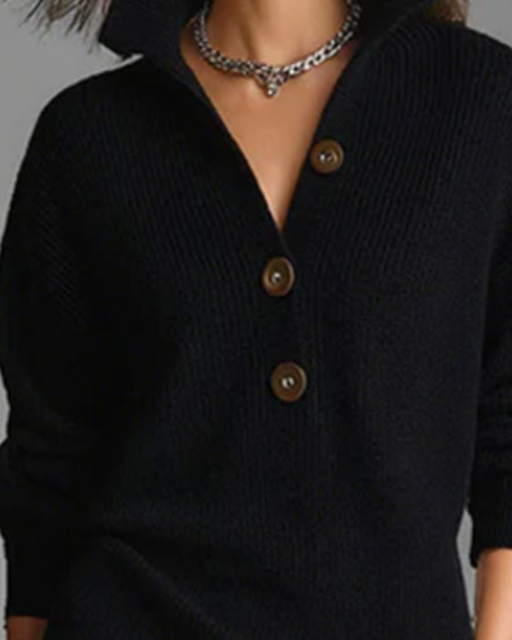 Tröjklänning avslappnad enfärgad höst och vinter