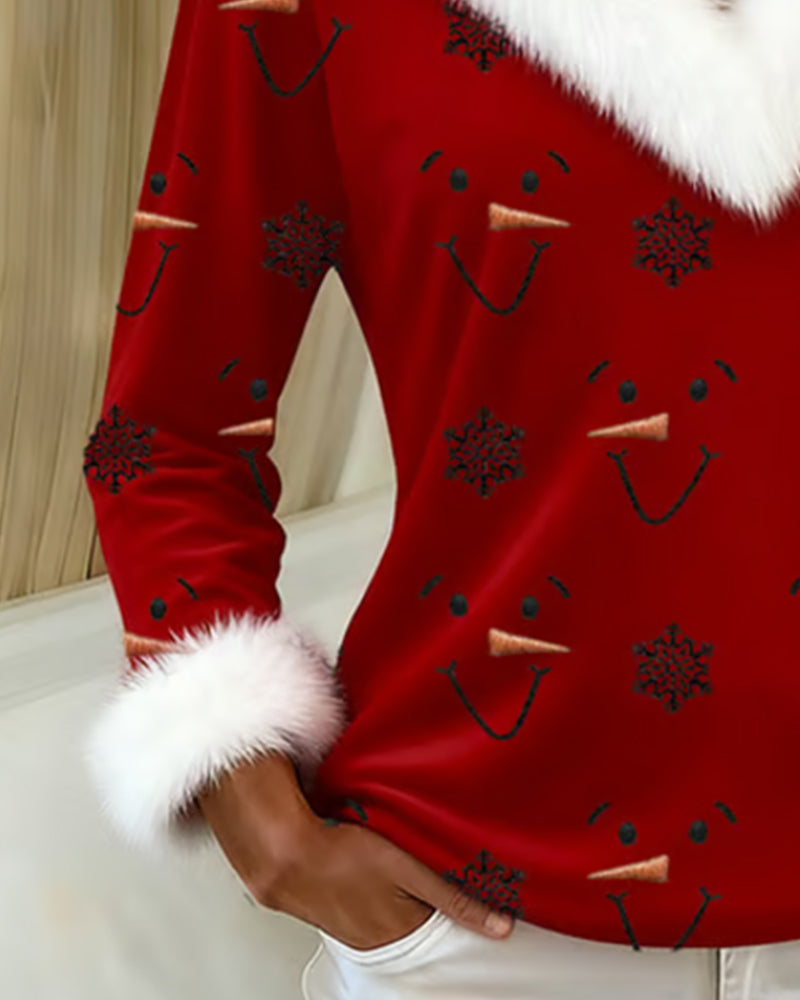 Topp Moderiktig Tryckt Pälskrage