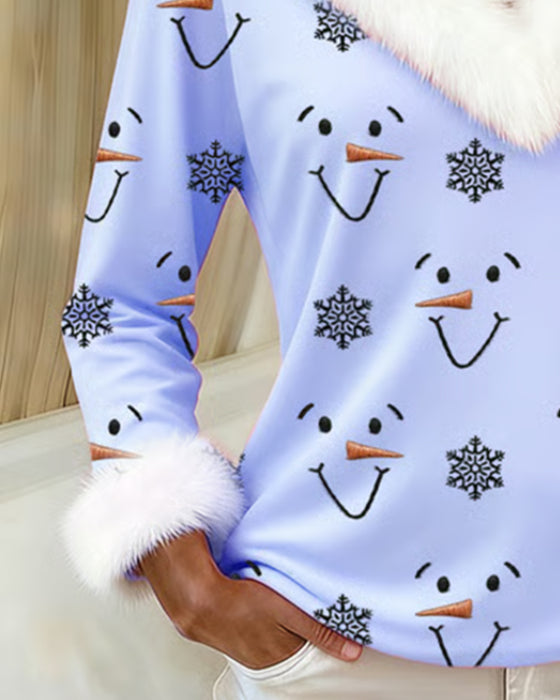 Topp Moderiktig Tryckt Pälskrage