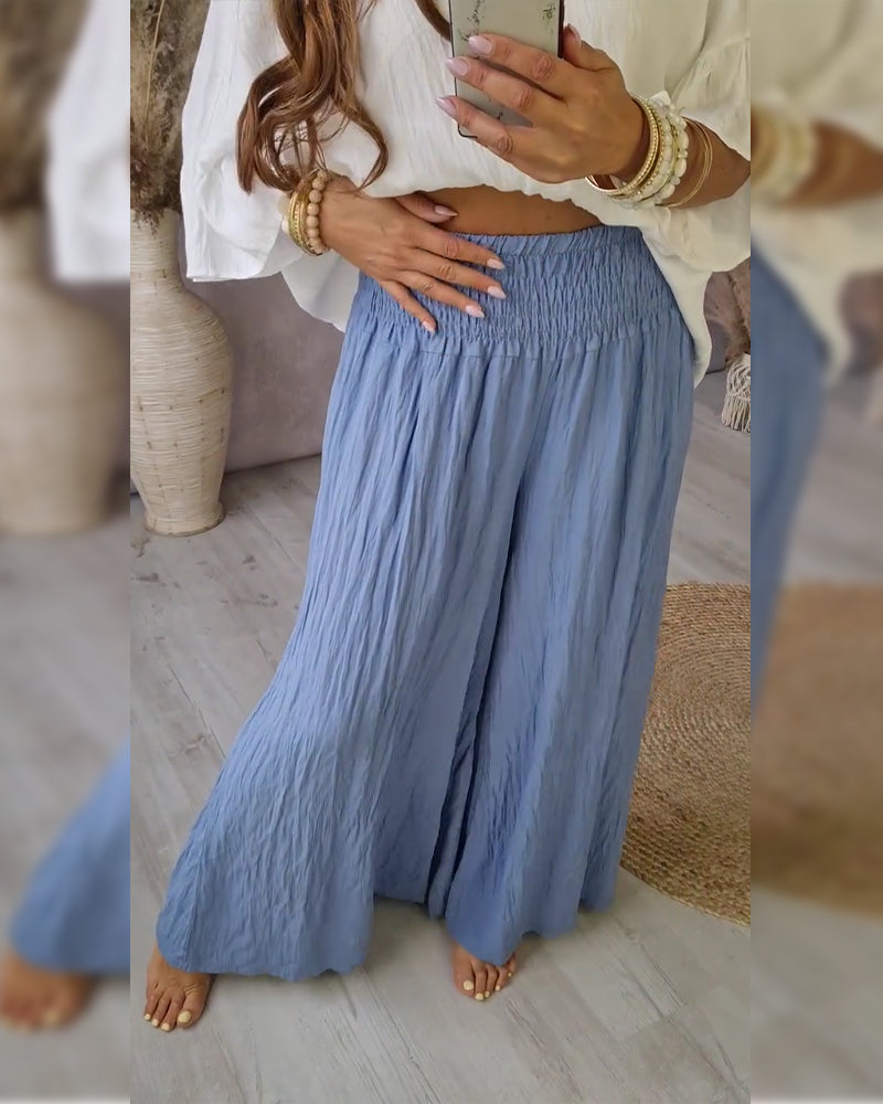 Byxor Veckad Avslappnad Rak Ben