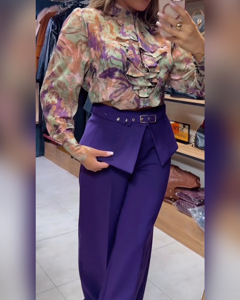 Byxor Stilfull Rakbyxor Kostym