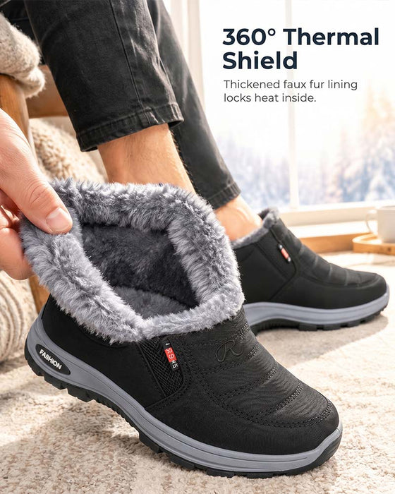 Vinter Tjockfodrade Snökängor, Slip-On Varma Casual Skor För Damer Och Herrar