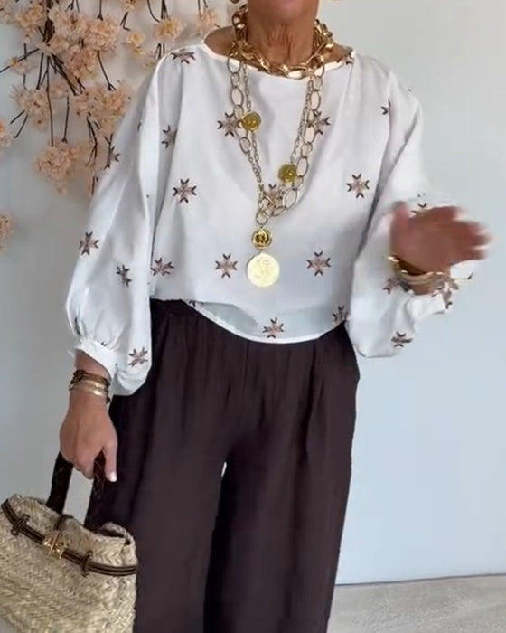 Blus Löss Sluttande Axel