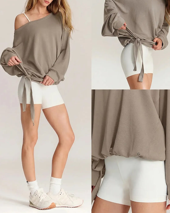 Sweatshirt Enaxlad Dragsko Löss