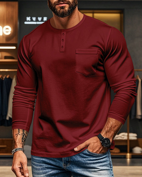 Topp Andningsbar Pullover Långärmad Herr