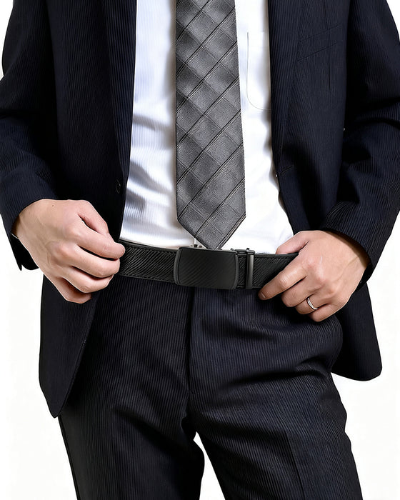 🎁 Läder Ratch Bälte Med Justerbar Spänne💼