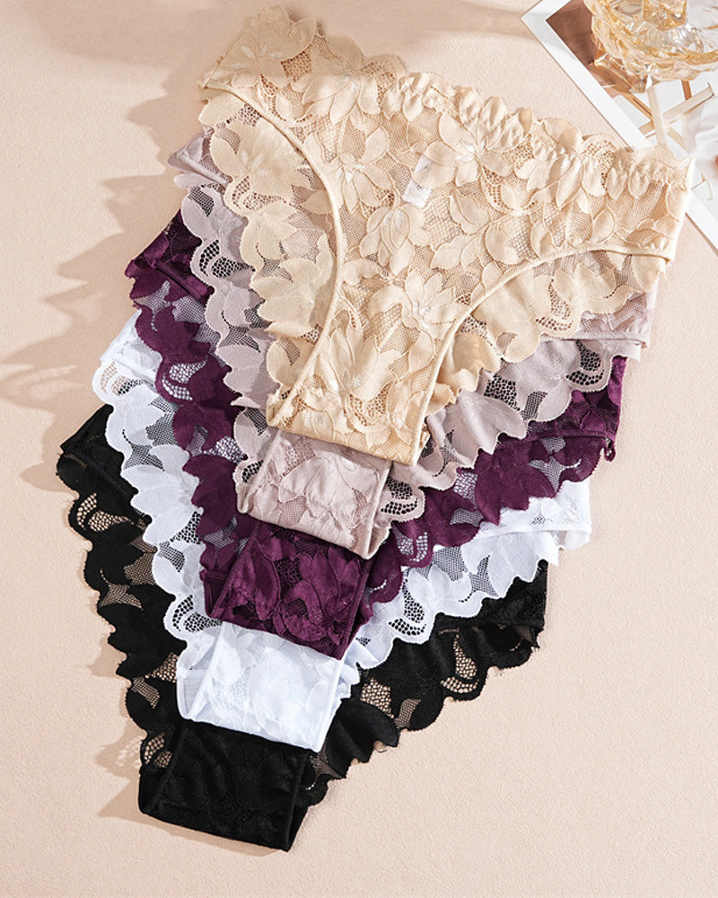 Spets Trosor För Kvinnor I Halvtransparent Material