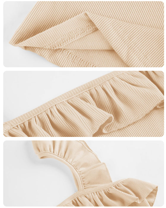 Cami Top Ruffle Kant Räfflad