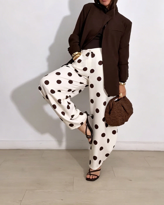 Byxor Vintage Polka Dot Casual Harem