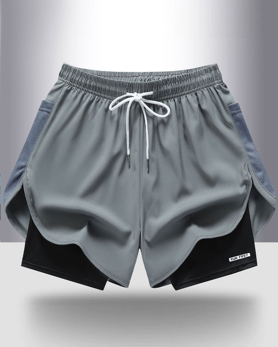 Shorts Andningsbar Snabbtorkande Dubbellager