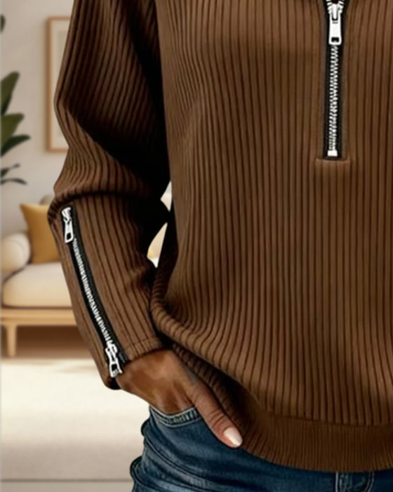 Tröja Halvbläster Krage Casual