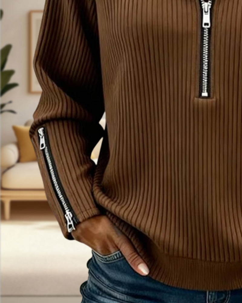 Tröja Halvbläster Krage Casual